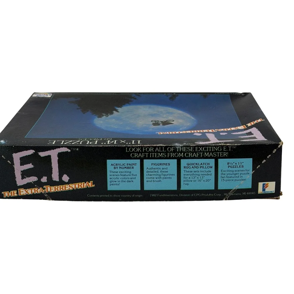 Vtg 1982 ET E.T. The Extra Terrestrial 60pc Jigsaw Puzzle Lot Craft Master 11x14